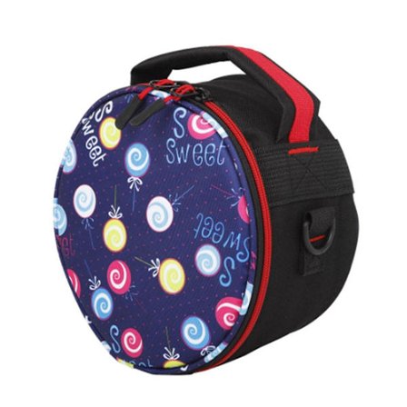 6 tommers tom håndtrommeveske enkel skulderryggsekk fargerik lydhelbredende trommeloppbevaringspose