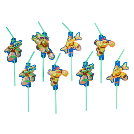 Teenage Mutant Ninja Turtles Happy Birthday engångssugrör (