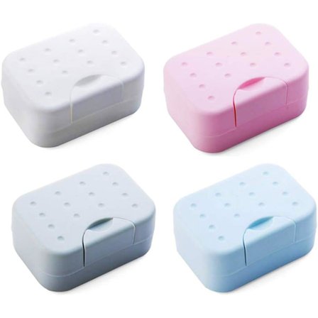 4-pack Rese Tvålkopp, Tvålkopp med Lock, Tvålkoppar med