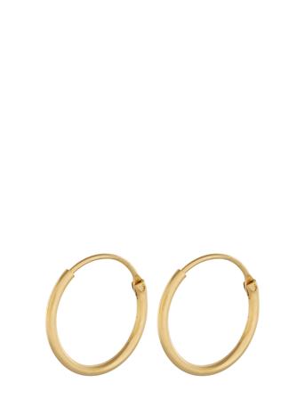 Tiny Plain Hoops Designers Jewellery Earrings Hoops Gold Pernille Corydon