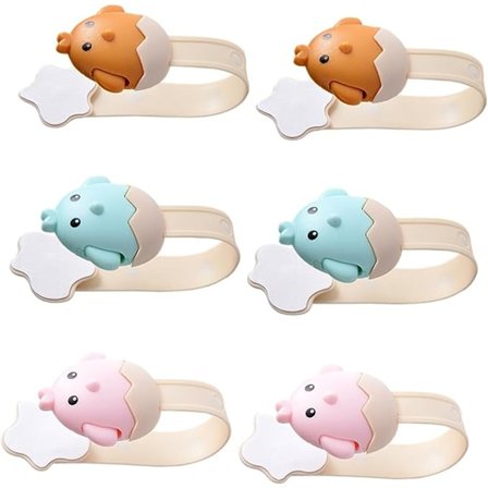 6 stycken kylskåpsdörrlås säkerhetsskåpslås kylskåp