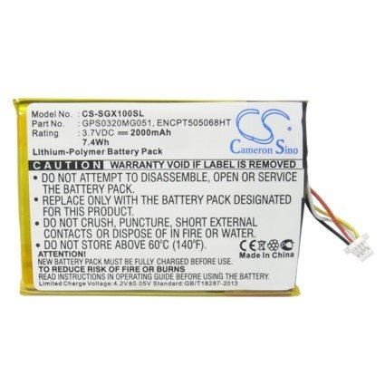 Batteri for Navigator, GPS for SkyGolf SkyCaddie SGXw, SkyCaddie SGX-W og andre.