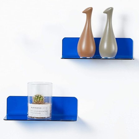 Sæt med 2 væghylder uden boring, udvid nemt vægpladsen - Smal