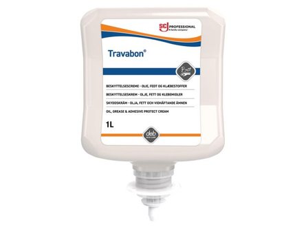 Deb Hudskyddskräm Travabon 1L - Lyreco - Städ och hygien - Tvål och hygien - Hygiensystem - Deb