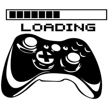Veggklistremerker i geometrisk stil med GAMING-detaljer.