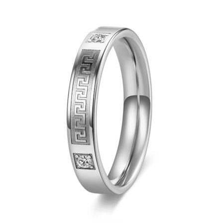 Rostfritt stål ring förlovning