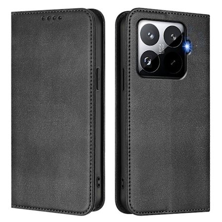Til Xiaomi 15T Pro Wallet Etuier Retro Tekstur Læder Telefon Cover [DB]