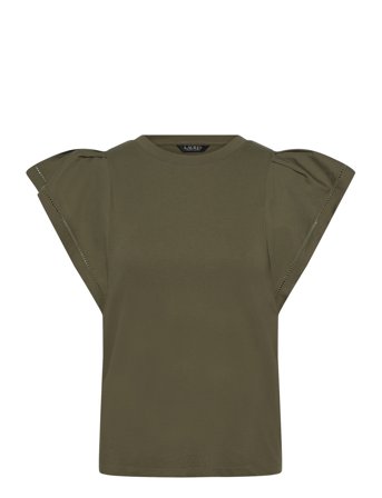 Lauren Ralph Lauren | Jersey Flutter-Sleeve Tee | M