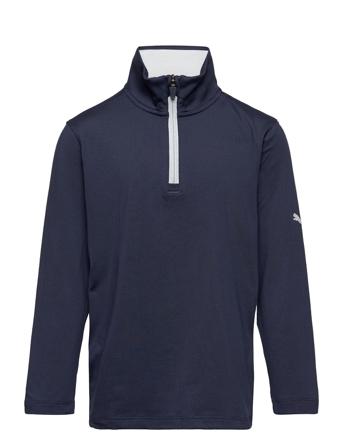 Boys Gamer 1/4 Zip Sweat-shirt Tröja Blå PUMA Golf