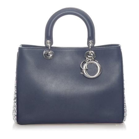 Dior Vintage - Vintage Väskor - Blå - Dam - Storlek: One Size, Dam, Storlek: ONE SIZE