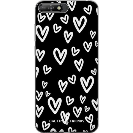 Yhteensopiva Puhelinkuori Huawei Huawei Y6 (2018) Cactus and Friends - Handdrawn Love Chaos