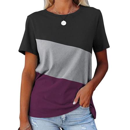 Kortärmad T-shirt För Kvinnor Med Rund Hals S