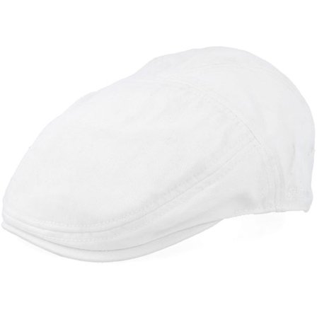 Stetson - Vit flatcap Keps - Ivy Cotton White Flat Cap @ Hatstore