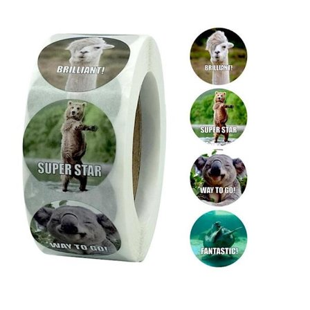 500st stickers klistermärken - Djur motiv - Cartoon