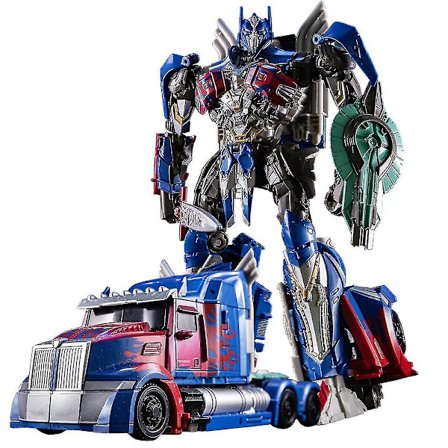 Transformer leketøy Optimus Prime leketøy, transformerbar bilrobot, transformerbar actionfigurmodell, bursdagsgave til barn