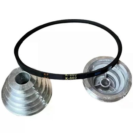 K660 Gummiband Remhjul Transmission Motor Driv Triangel Drivande Kilrem För Borrmaskin Industriell Jordbruksutrustning[CO]