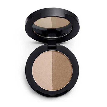 Makeup Revolution - Duo Brow Powder - Medium Brown Bi-Color