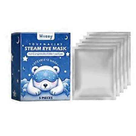Wiieey Sleep Steam Eye Mask ger skonsam värme för att lindra trötta ögon och förbättra sömnkvaliteten. Den är lämplig för daglig användning.