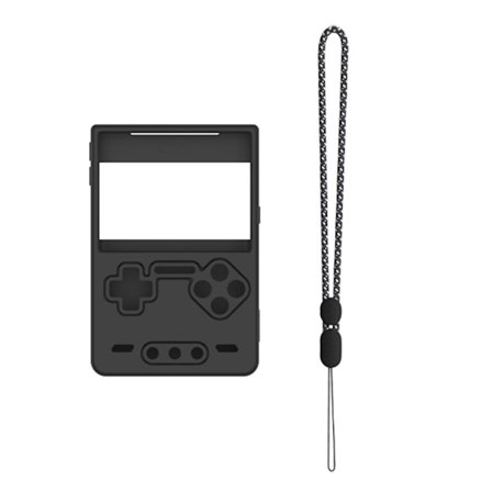 Gamepad-hus silikonbeskyttelsesdeksel med snor for Trimui Brick-konsoll ripebestandig skallhud beskyttende erme