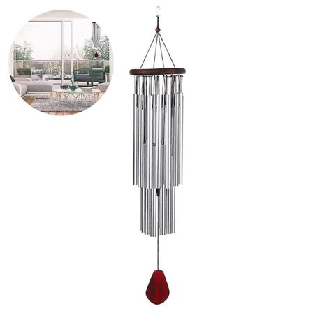 Lennonsi Vindklokke Vindklokke Gave Hagedekorasjon Klokkespill 27 Rør Håndlaget Rustfritt Stål Hengende Anheng, Beroligende Meloditoner
