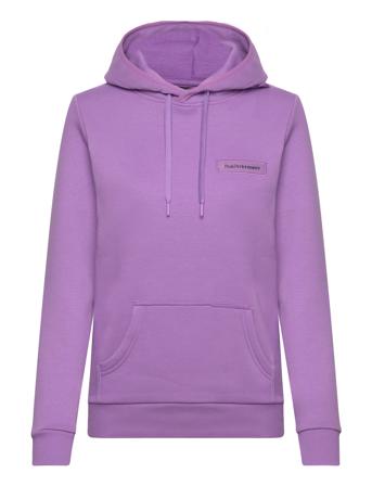 W Logo Hood Sweatshirt Purple Peak Performance