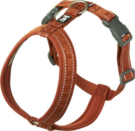Hurtta Casual Y-Harness ECO valjaat, 30 - 55 cm, ruskeaoranssi