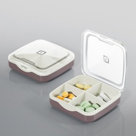 Medicin Pill Box Medicin Container Box STIL 4 STIL 4