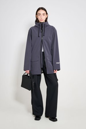 Stockholm Patch Raincoat Mystic Blue