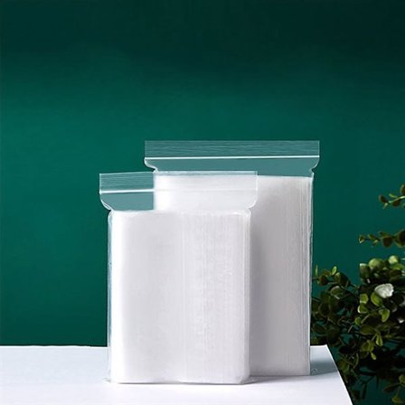 Megastora förslutningsbara zip-påsar i PE-plast 60x40cm - 100-pack