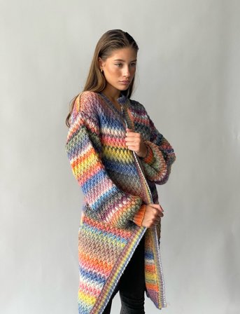 Noella Gio Knit Cardigan - Multi/patterned - M-L