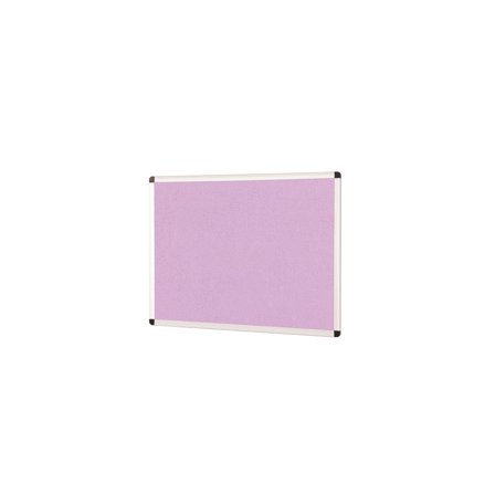 Colourful aluminium framed noticeboard, 2400x1200 mm, magenta