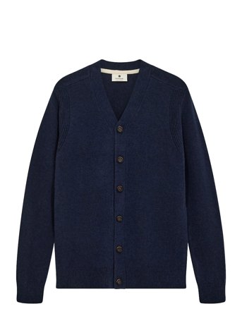 Anerkjendt Aksvend Lambswool Cardigan - Navy - S