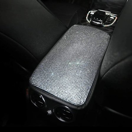 Bling Bling Crystal Car Center Console Pad Universal Car Armrest