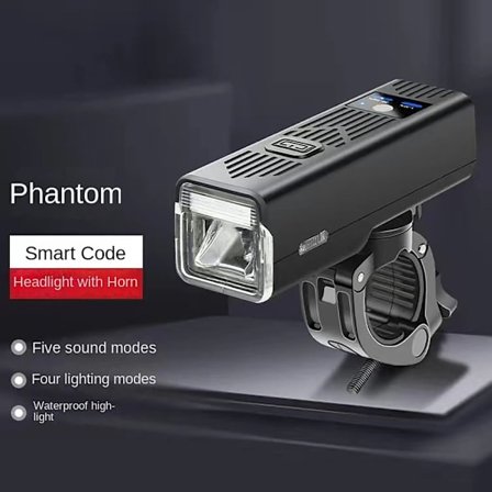 Sykkel Sykkellykt Sykkellykt SVART MED HORN MED HORN