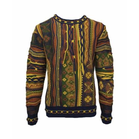 Carlo Colucci Striking Sweater Brun, Herre