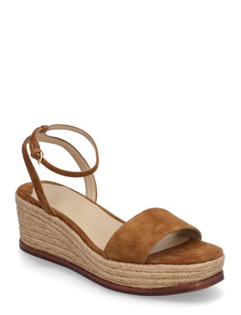 Lauren Ralph Lauren Leona Suede Espadrille - Brown - 41