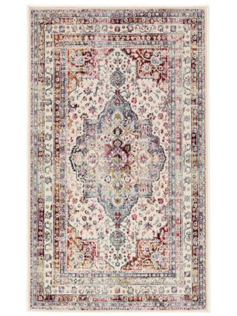 Medallion Washable Small Rosanna Rug - Multicolor 100X160 In Classic Style