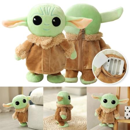 Puhuva laulava baby Yoda pehmonukke interaktiivinen lelu lasten lahja