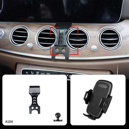 Mercedes E-sarja / CLS / GT / E-Coupé puhelinteline 2016–2023 – ilman porausta, säädettävä kiinnitys