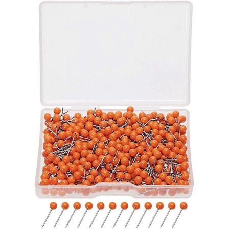 1/8 tomme Små Runde Kuglehoved Dekorative Tegnestifter Kort Tommelfingre til Rejsekort Kunst Billede Foto Lærred Opslagstavle Kork