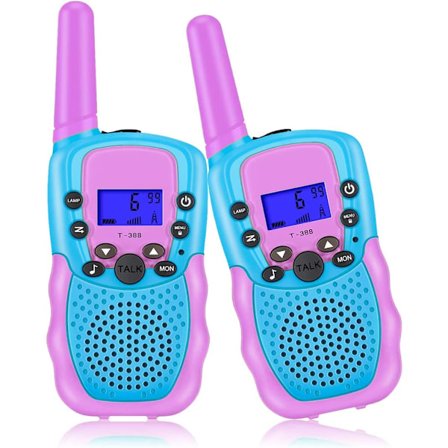 2-vejs radiobørn Walkie Talkies med 8 kanaler, 3 mils rækkevidde til