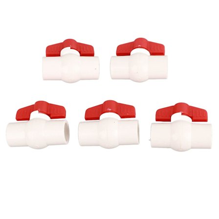 5 stk 25mm/1in PVC vandforsyning kugleventilkontakt til svømmebassiner