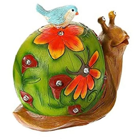 Solcelledrevet havefigur med LED-lys til udendørs have, vandtæt figurdekoration til terrasse, græsplæne, havepynt