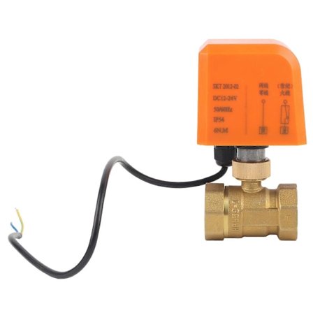 2-vägs Elektrisk Kulventil 2-tråds Mässing Motoriserad Mekanisk Utrustning DC12/24V DN25