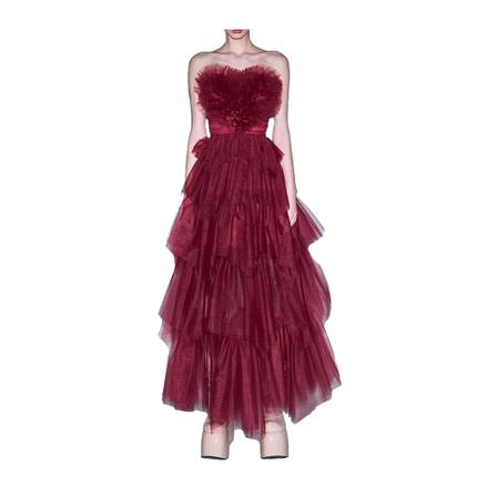 Aniye By Riffled Sleeveless Maxi Dress , Rood , Dames , Maat: S Maxi jurken