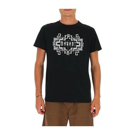 Isabel Marant, logo-print T-shirt Zwart, Heren, Maat:S