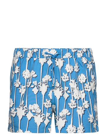 Borg Print Swim Shorts Blue Björn Borg