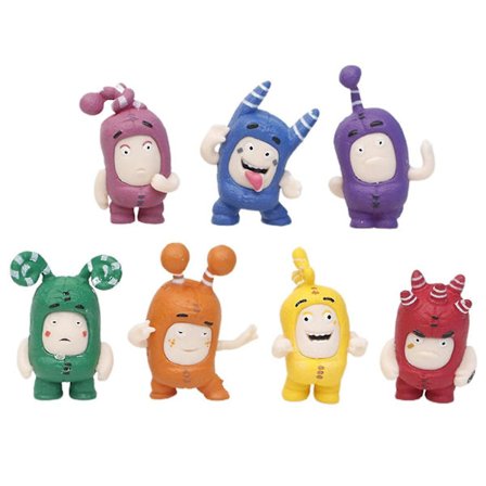 7 stk. Oddbods-serie figurer legetøj Fuse Slick Bubbles dukke børn fødselsdag gave samleobjekt