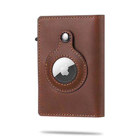 För Apple AirTag Wallet Herr Kolfiber Mode ID Kreditkortshållare Rfid Slim AirTag Slide Wallet Designer Korthållare