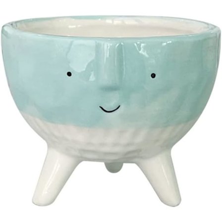 Søt Vase Sukkulenter Blomsterpotte Håndtegnet Tegneserie Liten Blomster Vase Dekorative Håndverk Blomsterarrangement (Farge: C, Størrelse: En 